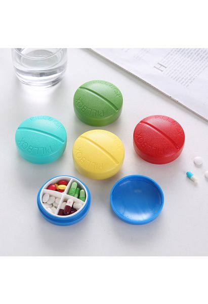 Scatola porta farmaci a forma di pillola portatile