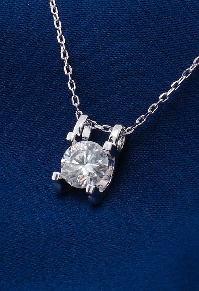 Collana di diamanti Moissanite con design inserito