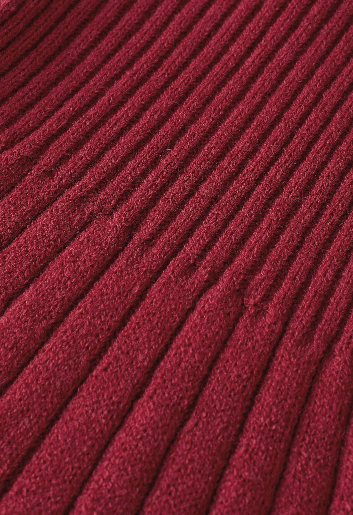 Mini abito in maglia con scollo rotondo e fiocco in rosso