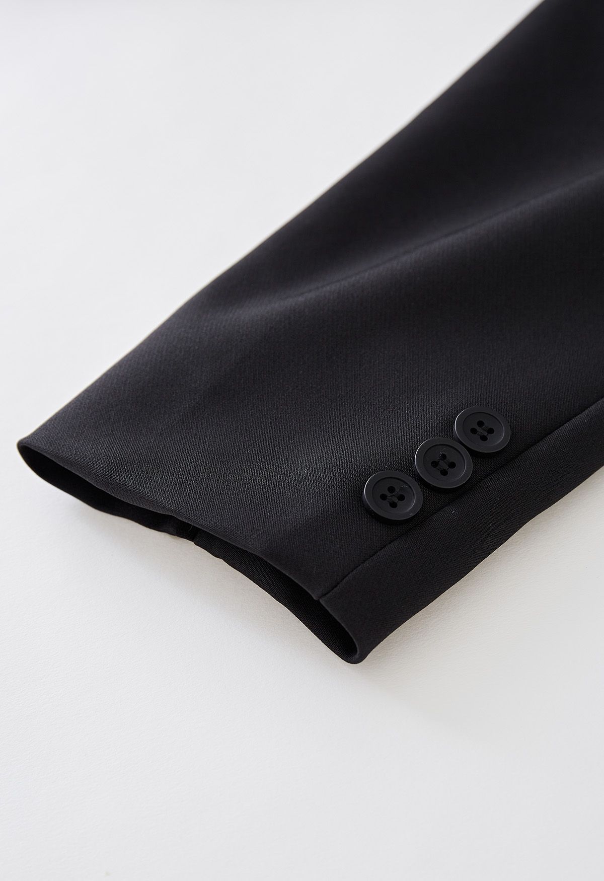 Affascinante blazer corto con revers classico nero