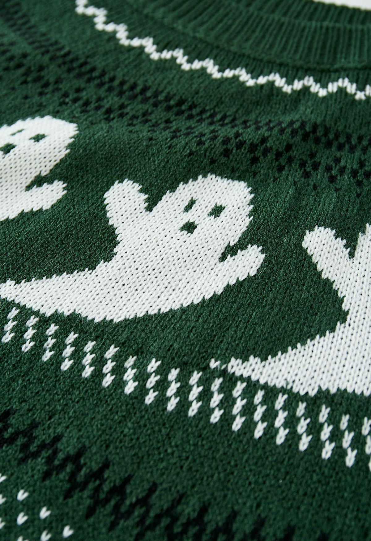 Simpatico maglione a maniche lunghe Ghost in verde militare