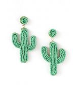 Orecchini di cactus con perline